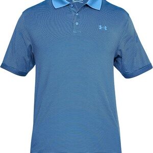Under Armour Breathable Performance Polo Patterned Striped Mediterranean Medium